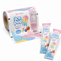 Emballage alimentaire imprimé sur mesure, emballage pour barres de crème glacée/glace, emballage pour bâtonnets de gelée, emballage pour bonbons, film plastique en rouleau pour emballage alimentaire