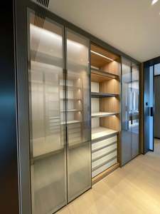 Customizable Modern Villa Bedroom <b>Wardrobe</b> Eco-Friendly Space-Saving Large Capacity Modular Storage Cabinets for Clothing - Product Image 2