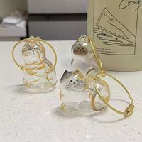 Pendentif Souvenir en Acrylique Transparent Doux et Mignon en Forme de Chat, Écologique, pour Décoration Voiture/Sac/Bureau - Vente en Gros
