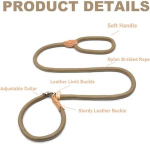 Cuerda <span class=keywords><strong>de</strong></span> perro <span class=keywords><strong>de</strong></span> escalada resistente a la abrasión/mordedura 2 en 1 Collar Correa mango suave <span class=keywords><strong>Soga</strong></span> fabricante venta al por mayor cuerda <span class=keywords><strong>de</strong></span> nailon correa <span class=keywords><strong>de</strong></span> perro - Product Image 4