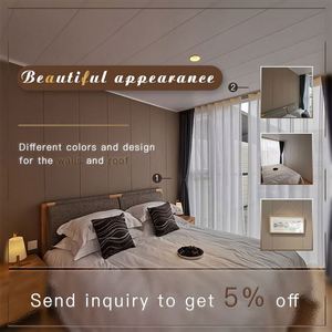 Bán buôn Hot Phong Cách giá cả cạnh tranh prefab Kit nhà phẳng gói container làm bằng thép Sandwich Panel biệt thự khách sạn carport sử dụng - Product Image 6