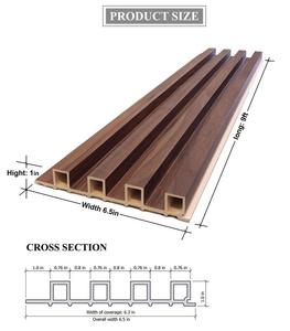 Panel de Pared Ranurado 3D WPC de Lujo, Resistente al Fuego, a la Humedad y al Agua, Revestimiento de Pared WPC, Panel de Pared con Ranuras para Decoración de <span class=keywords><strong>Interiores</strong></span> - Product Image 3