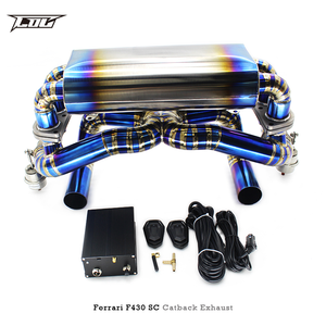 Échappement Catback Boska pour Ferrari F430SC <span class=keywords><strong>Scuderia</strong></span>/ F430 <span class=keywords><strong>Scuderia</strong></span>/430 <span class=keywords><strong>Scuderia</strong></span> 16M 4.3L 2009-2015, tuyau d'échappement en titane - Product Image 4