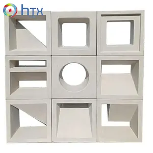 Buena Calidad Pp 3D Plástico Hormigón brisa bloque molde Cemento Ventilación Moldes