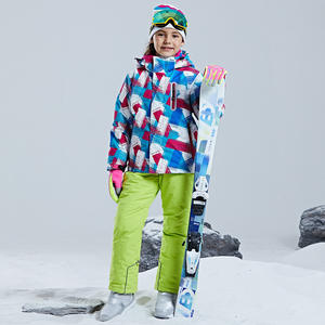 Completo da Sci per Bambini 2 Pezzi Giacca e Pantaloni Imbottiti Caldi con Cappuccio Impermeabile Set da Neve Abbigliamento Invernale per Bambini - Product Image 5