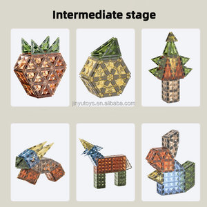 Magnetic Tiles ABS Plastic Kids 3D Magnetic Building Blocks Set Educational Magnet Tiles Building <strong>Toys</strong> for Children - Product Image 3