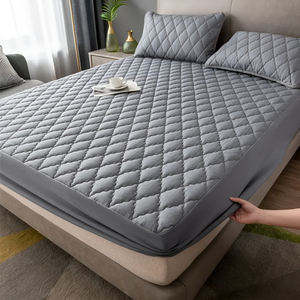 Protège-Matelas Matelassé Épais Imperméable et Respirant Anti-Acariens Anti-Bactérien Housse de Drap de Lit Ajustée <span class=keywords><strong>Sans</strong></span> Taie d'Oreiller - Product Image 2