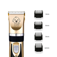 Tondeuse pour chien rechargeable domestique professionnelle et kits de rasoir électrique pour animaux de compagnie avec 4 outils supplémentaires