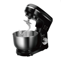 Mélangeur à pâte de table électrique multifonction 1100W avec moteur en cuivre, 6 vitesses, design à tête inclinable, bol mélangeur en acier inoxydable, crochet pétrisseur