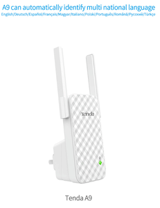 Tenda thương hiệu A9 <span class=keywords><strong>Repeater</strong></span> không dây khuếch đại tín hiệu <span class=keywords><strong>wifi</strong></span> phạm vi dễ dàng thiết lập Plug and Play ăng-ten bên ngoài nhà máy - Product Image 5