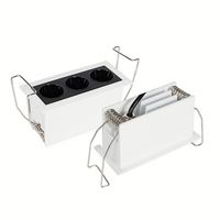 Spot LED Linéaire Encastré Moderne de Haute Qualité pour Plafond, IP65, Dimmable, 5000K, Ra97, Angle de Faisceau 20/34°, en Alliage d'Aluminium