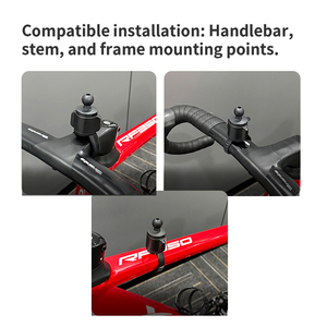 Haute qualité léger 17mm 1 pouce boule solide guidon vélo téléphone <span class=keywords><strong>Action</strong></span> <span class=keywords><strong>support</strong></span> de caméra Flexible dégagement rapide Base de montage - Product Image 3