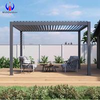 Pergola autoportante en aluminium personnalisée, design bioclimatique, écologique, durable, avec revêtement en poudre, pour jardin et balcon