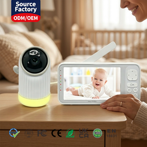 KT522T MINUSWIRE 5 IPS WiFi Baby Monitor with 720P PTZ <b>Camera</b>, Tuya App Control, Two-Way Audio, Long Range 1000ft, Night Light - Product Image 1