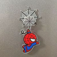 Nouvel autocollant magnétique réversible en acrylique Spider-Man Little Spider pour réfrigérateur, cadeau amusant, aimant de réfrigérateur