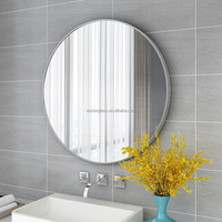 Miroir mural de chambre à coucher moderne personnalisé professionnel, miroir mural en verre pleine longueur, miroir encadré