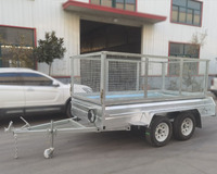 Remorque utilitaire robuste à Double axe, boîte galvanisée entièrement soudée, remorque cargo, norme australienne