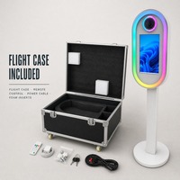 Meestverkochte selfiebooth ringlamp spiegel fotohokje standaard draagbare fotohokje behuizing met afstandsbediening
