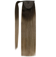 Extensions de queue de cheval en cheveux humains vierges 100% naturels européens, cuticules alignées, Remy, pour femmes