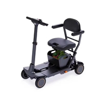 Scooter électrique pliable intelligent pour seniors, pliage à une touche, verrouillage NFC, cadre en alliage d'aluminium, batterie 13,2 Ah, autonomie 13 km