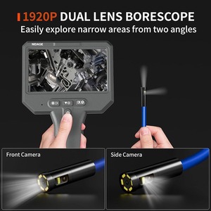Boroscopio <span class=keywords><strong>de</strong></span> Doble Lente Más Económico, Cámara Endoscópica Portátil <span class=keywords><strong>de</strong></span> 1080P con Luz, <span class=keywords><strong>Pantalla</strong></span> <span class=keywords><strong>de</strong></span> 4.3 Pulgadas con Grabación <span class=keywords><strong>de</strong></span> <span class=keywords><strong>Pantalla</strong></span> Dividida Dual PQ320B - Product Image 2