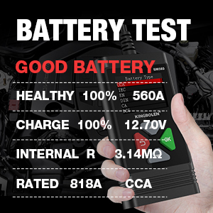 Kingbolen BM560 6V 12V <b>24V</b> Car <b>Battery</b> Tester 100-2000CCA Bi-directional Control Auto Cranking and Charging <b>Battery</b> Analyzer - Product Image 6
