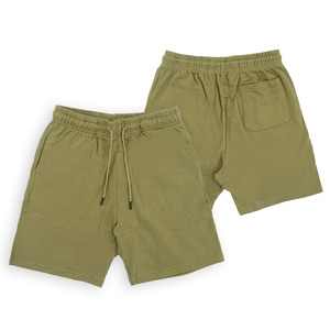 Pantalones cortos elásticos de algodón 100% personalizables para hombre, suaves, sueltos, clásicos, informales, con cierre de cordón tejido, transpirables, para uso en exteriores - Product Image 1