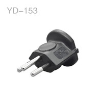 YUADON YD-153 EU Plug avec 4.0mm 10A 250V laiton et prise en Nylon pour adaptateur 3PIN approuvé Swiss Power CE