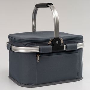 Insulated Cooler Bag Picnic Basket Leakproof Collapsible Portable Cooler Grocery Bag Insulated Basket with Aluminium Handle - Product Image 3