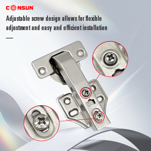 Consun nhiệm vụ nặng nề 35 mm có thể điều chỉnh đóng cửa bản lề pivot nhà bếp giấu thủy lực mềm đóng cửa tủ đồ nội thất bản lề - Product Image 2