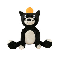 Peluche chat noir 45 cm, peluche chat Jelly, jouet en peluche, oreiller en peluche pour enfants, poupée pour machine à griffes, vente en gros
