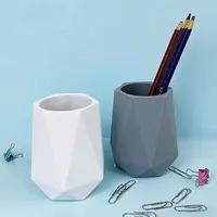 Neues Design Benutzer definiertes Logo Luxus Schreibtisch Organizer Silikon Bleistifte tui Desktop Office Decor Cup Silikon Bleistift Cup Stift halter