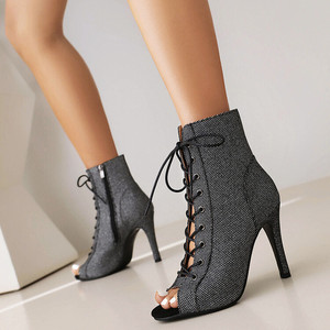 Justaucorps impression dame talons pour jazz danse bout ouvert femmes sandales à talons hauts à lacets pour <span class=keywords><strong>danser</strong></span> grande taille amérique <span class=keywords><strong>tango</strong></span> - Product Image 4