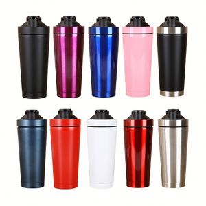 Custom Logo Stainless Steel 750ML Gym Sports Water <b>Bottle</b>, BPA Free Metal Fitness Protein <b>Shaker</b> <b>Bottle</b> - Product Image 1