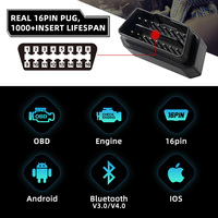 Vgate ICar Pro Bluetooth WiFi Android/PC/IOS Compatible con el Modo de Activación Automática, Lector de Códigos OBDII Elm327 V2.1, Herramienta de Diagnóstico