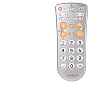 Control remoto universal L108E para electrodomésticos TV y ventilador de DVD STB con material plástico de código de aprendizaje