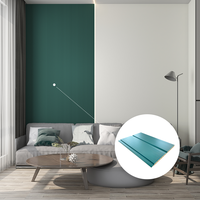 Panneau de mur plaqué de wpc de vente chaude de mode pour la décoration intérieure de maison