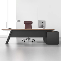 Ensemble de mobilier de bureau moderne et luxueux haut de gamme, table de bureau pour PDG exécutif et patron à vendre