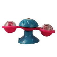 Jouet interactif de luxe écologique pour chat avec ventouse, clochette et balles LED clignotantes pour chats et chiens - Amusez votre animal avec ce jouet stimulant