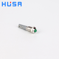 HUSA 8mm 10mm Gewölbte 12-Volt IP67 Wasserdichte Metall-Kontrollleuchte Edelstahl 24V Mini-LED-Signallampe