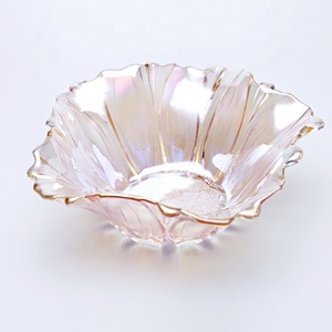 40Mm Lớn Vàng Trang Trí Nhà Màu Sắc Độc Đáo <span class=keywords><strong>Sun</strong></span> Flower Shaped Salad Trái Cây Kẹo Thủy Tinh Bát Đĩa Thủy Tinh Trái Cây Bát - Product Image 6