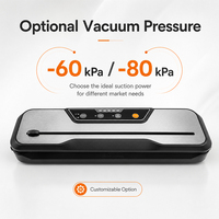 Machine de mise sous vide automatique VS6612X avec coupe-sac intégré et contrôle par impulsions pour la conservation des aliments secs et humides dans la cuisine domestique