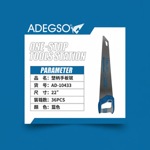 Sega a mano in acciaio per seghetto fai da te da 22 pollici con manico in plastica per la lavorazione del legno per giardini a secco-fornitura di rinfuse disponibile - Product Image 1