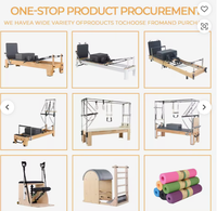 Reformer de Pilates Fitness Réglable et Portable, Appareil d'Exercice Professionnel en Alliage d'Aluminium Robuste pour Studio et Usage Commercial