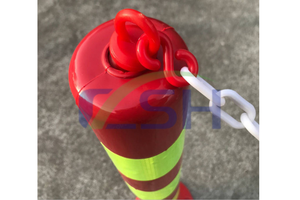 28 इंच सुरक्षा 36 "cones सुरक्षा पे रोड डेलिनेएटर लेन डिवाइडर रबर लचीला यातायात चेतावनी लचीला पोस्ट बोलार्ड - Product Image 6