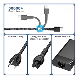 65W <b>USB</b>-<b>C</b> Wall Charger For HP Pavilion EliteBook, 19.5V 3.33A PD Power Supply, CE RoHS UL FCC KC Approved - Product Image 3