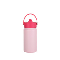 Bouteille isotherme portable en acier inoxydable sans BPA de qualité alimentaire avec paille, isolation thermique 6-12 heures, pour enfants, vente en gros
