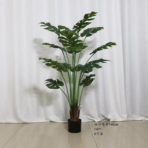 Topiary Deliciosa ชีสพลาสติก,AF7001ต้นปาล์มสังเคราะห์ใช้กลางแจ้ง Monstera Deliciosa พืชทรอปิคอลทรอปิคอลปาล์มสวิส - Product Image 5