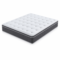 Matelas de lit d'hôtel 5 étoiles de luxe hypoallergénique, taille simple, ressorts ensachés individuellement, latex, convertible, pour chambre à coucher
