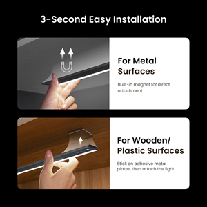 Yeelight Mijia siêu mỏng thông minh liên kết Tủ ánh sáng LED Loại-C có thể sạc lại cảm biến chuyển động ánh sáng 4000k không dây - Product Image 5